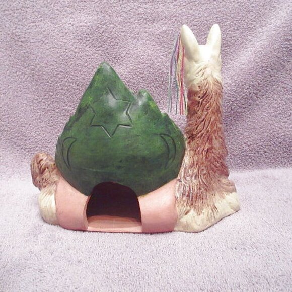 3D Peruvian LLAMA Inca INCENSE Smoker CANDLE Holder ART POTTERY Machu Picchu - Picture 7 of 10
